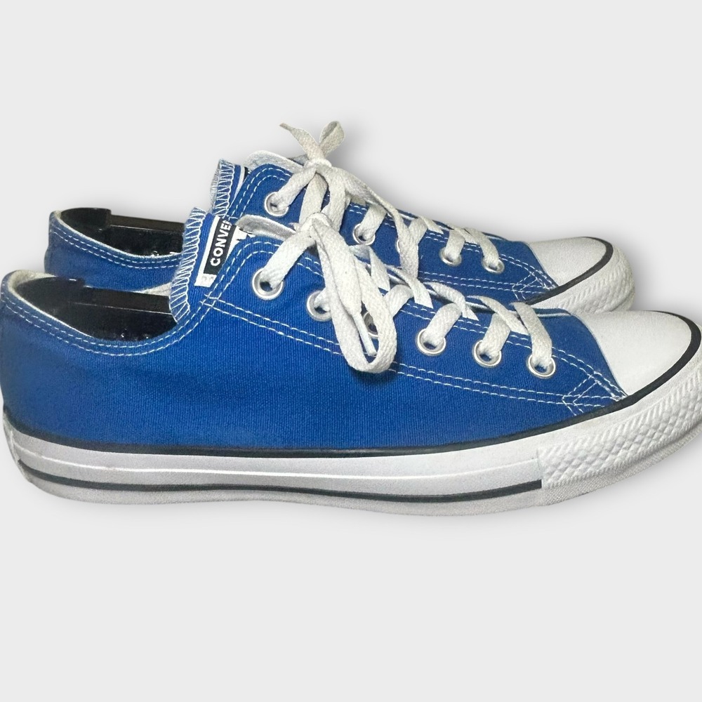 Converse Chuck Taylor All Star Low Blue Canvas Sneakers 135514F Mens 7 Wmns 9